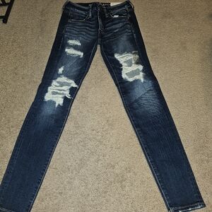 Distressed Denim Jeans